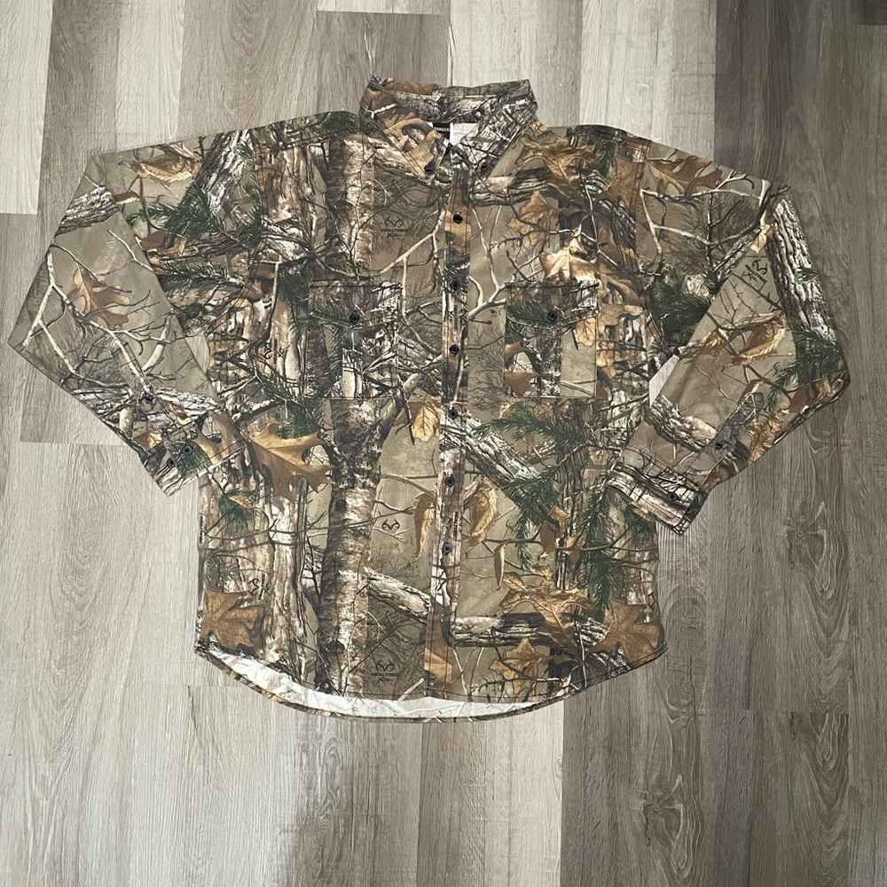 Ranger camo button down realtree men’s XXL